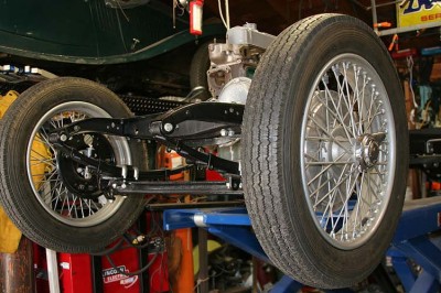 I notice I have to get those little brass sleeves in the leaf springs but otherwise the suspension is finished.