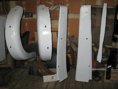 Primed wings and running boards
