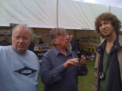 Gene Abbondelo, Colin Borley and Phillip Avis discussing things pre-war.