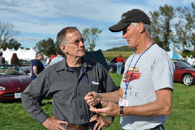 Robert explaining his high fiber diet to Peter