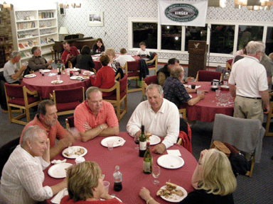 Breaking bread at the Golden Eagle